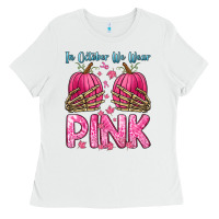 White in october we wear pink Ladies Tee - Zillion Design Studio
