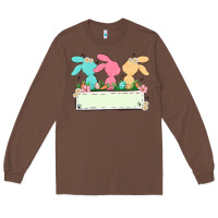 Chestnut easter bunny trio Long Sleeve Tee - MaliasSmallBusiness