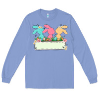 Colony Blue easter bunny trio Long Sleeve Tee - MaliasSmallBusiness