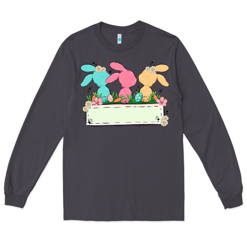 Easter Bunny Trio Long Sleeve Tee by MaliasSmallBusiness | Teevron