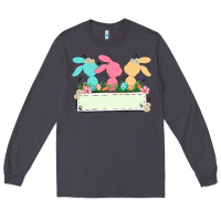 Smoke easter bunny trio Long Sleeve Tee - MaliasSmallBusiness