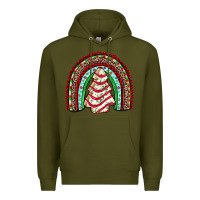 Army Green little debbie tree cakes rainbow Premium Hoodie - JahusDesignShop