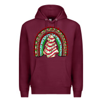 Burgundy little debbie tree cakes rainbow Premium Hoodie - JahusDesignShop