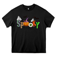 Black halloween spooky Heavy Core Tee - Zillion Design Studio