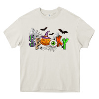 Cream halloween spooky Heavy Core Tee - Zillion Design Studio