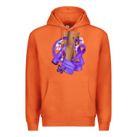 Carrot Cancer diva purple ribbon Premium Hoodie - NancyCooperArtShop