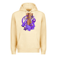 Pina Colada Cancer diva purple ribbon Premium Hoodie - NancyCooperArtShop