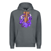 Rock Cancer diva purple ribbon Premium Hoodie - NancyCooperArtShop