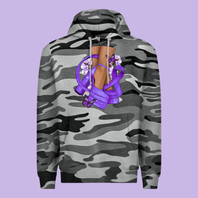 Cancer Diva Purple Ribbon Premium Hoodie Designed By Nancycooperartshop
