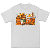 Dove Grey pumpkin spice latte coffee cups Premium Tee - Zillion Design Studio