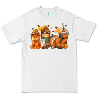 White pumpkin spice latte coffee cups Premium Tee - Zillion Design Studio