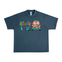 Midnight Navy hippie soul caravan Urban Heavy Tee - BarkalooDesign