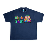 Navy hippie soul caravan Urban Heavy Tee - BarkalooDesign