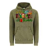 Vintage Olive santa's favorite teacher Vintage Hoodie - AdoDesignShop