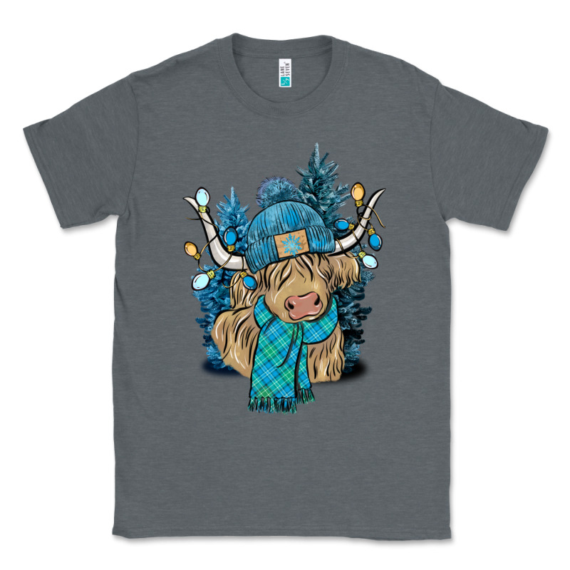 Winter Long Haired Cow Classic Tee by NancyCooperArtShop | Teevron