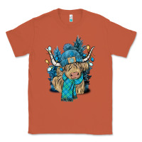 Copper Winter long haired Cow Classic Tee - NancyCooperArtShop