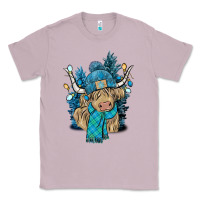 Lilac Winter long haired Cow Classic Tee - NancyCooperArtShop