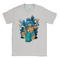 Moon Dust Winter long haired Cow Classic Tee - NancyCooperArtShop
