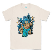 Natural Winter long haired Cow Classic Tee - NancyCooperArtShop