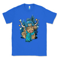 True Royal Winter long haired Cow Classic Tee - NancyCooperArtShop