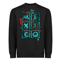 Black mexico with roses Heavyweight Sweatshirt - Jasminsmagicworld
