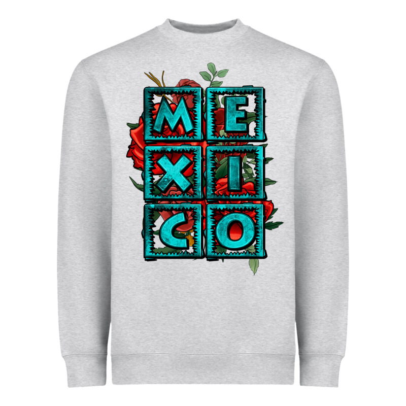 Mexico With Roses Heavyweight Sweatshirt by Jasminsmagicworld | Teevron