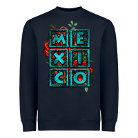 Navy mexico with roses Heavyweight Sweatshirt - Jasminsmagicworld