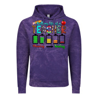 Cloud Purple battery life of a teacher monday friday Vintage Hoodie - RanaPortraitStore