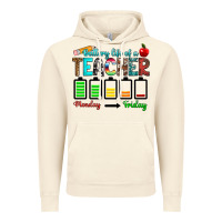 Vintage Artic battery life of a teacher monday friday Vintage Hoodie - RanaPortraitStore