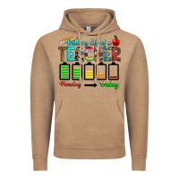 Vintage Coffee battery life of a teacher monday friday Vintage Hoodie - RanaPortraitStore