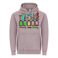 Vintage Zinc battery life of a teacher monday friday Vintage Hoodie - RanaPortraitStore