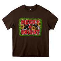 Chocolate Brown marry and bright Heavy Core Tee - RanaPortraitStore