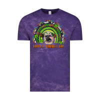 Cloud Purple Western Happy St. Patrick's Day Cow Rainbow Vintage Tee - Artiststas