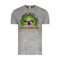 Cloud Rock Western Happy St. Patrick's Day Cow Rainbow Vintage Tee - Artiststas