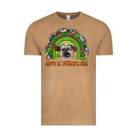 Vintage Camel Western Happy St. Patrick's Day Cow Rainbow Vintage Tee - Artiststas