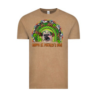 Vintage Coffee Western Happy St. Patrick's Day Cow Rainbow Vintage Tee - Artiststas