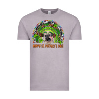 Vintage Zinc Western Happy St. Patrick's Day Cow Rainbow Vintage Tee - Artiststas
