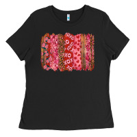 Black valentine's day xoxo brushstroke Ladies Tee - RanaPortraitStore