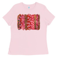 Bubblegum Pink valentine's day xoxo brushstroke Ladies Tee - RanaPortraitStore