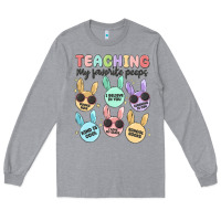 Heather Grey teahing my favorite peeps Long Sleeve Tee - MaliasSmallBusiness
