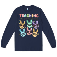 Navy teahing my favorite peeps Long Sleeve Tee - MaliasSmallBusiness
