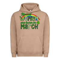 Pigment Burro Blessed women are born in March Urban Hoodie - CowGirlArtShop
