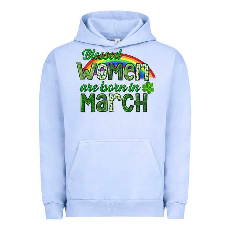 Blessed Women Are Born In March Urban Hoodie by CowGirlArtShop | Teevron