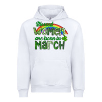 White Blessed women are born in March Urban Hoodie - CowGirlArtShop