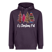 Plum Merry Christmas Pine Tree Heavyweight Hoodie - Bettercallsaul