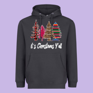 Merry Christmas Pine Tree Heavyweight Hoodie Designed By Bettercallsaul