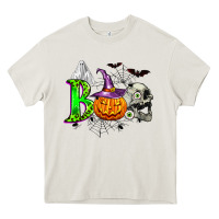 Cream boo halloween Heavy Core Tee - Zillion Design Studio