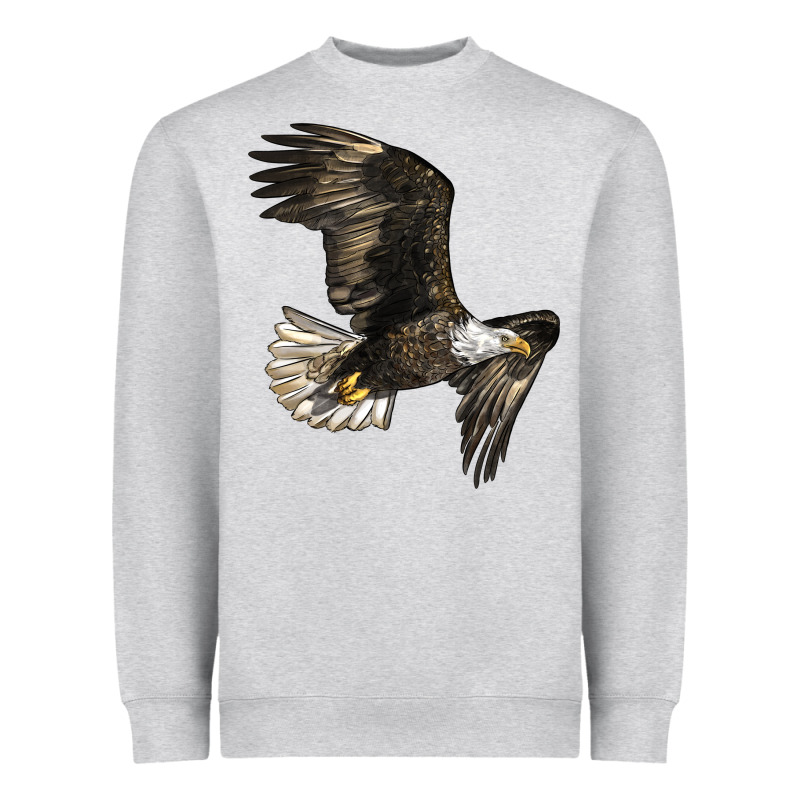 White Headed Eagle Heavyweight Sweatshirt by LillyAllenDesigns | Teevron