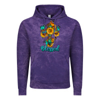 Cloud Purple cross with butterfly blessed Vintage Hoodie - BundleAndBundleShop