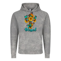 Cloud Rock cross with butterfly blessed Vintage Hoodie - BundleAndBundleShop